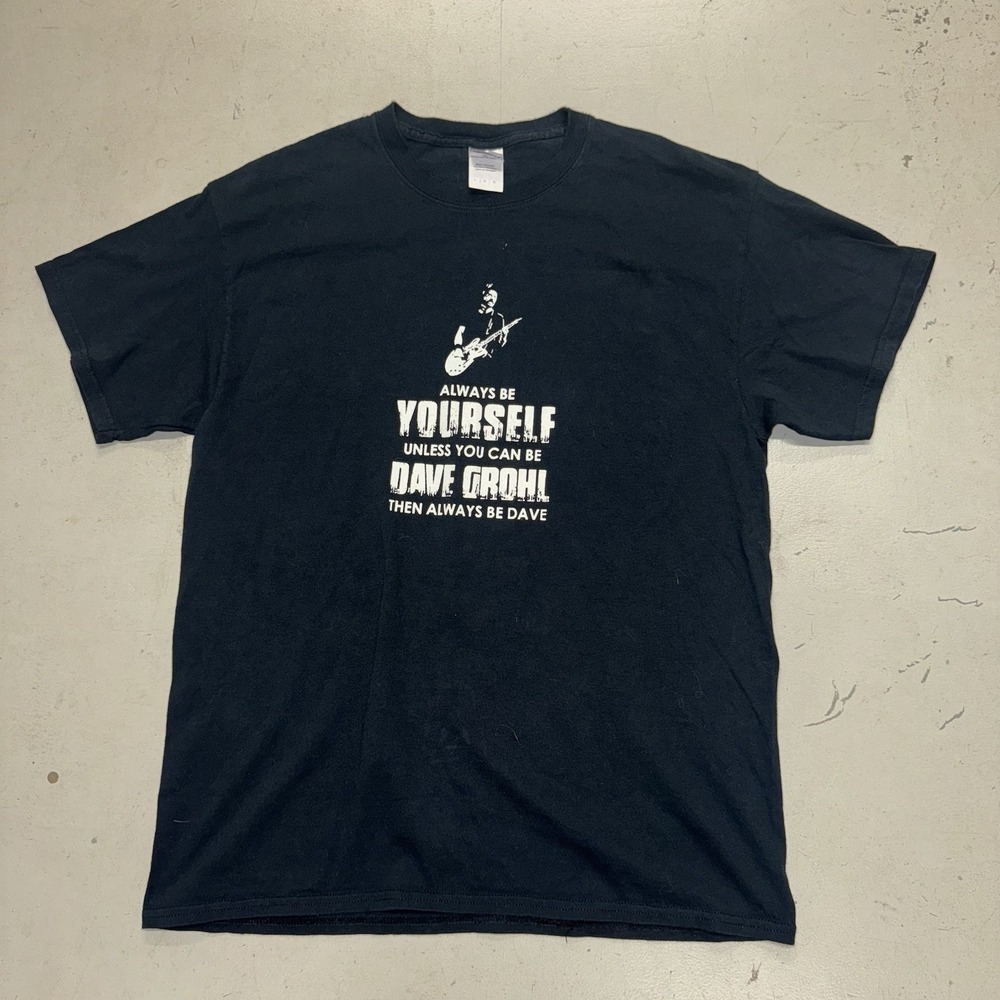 Vintage Y2K Dave Grohl Foo Fighters Nirvana Funny Comedy Shirt Size Large